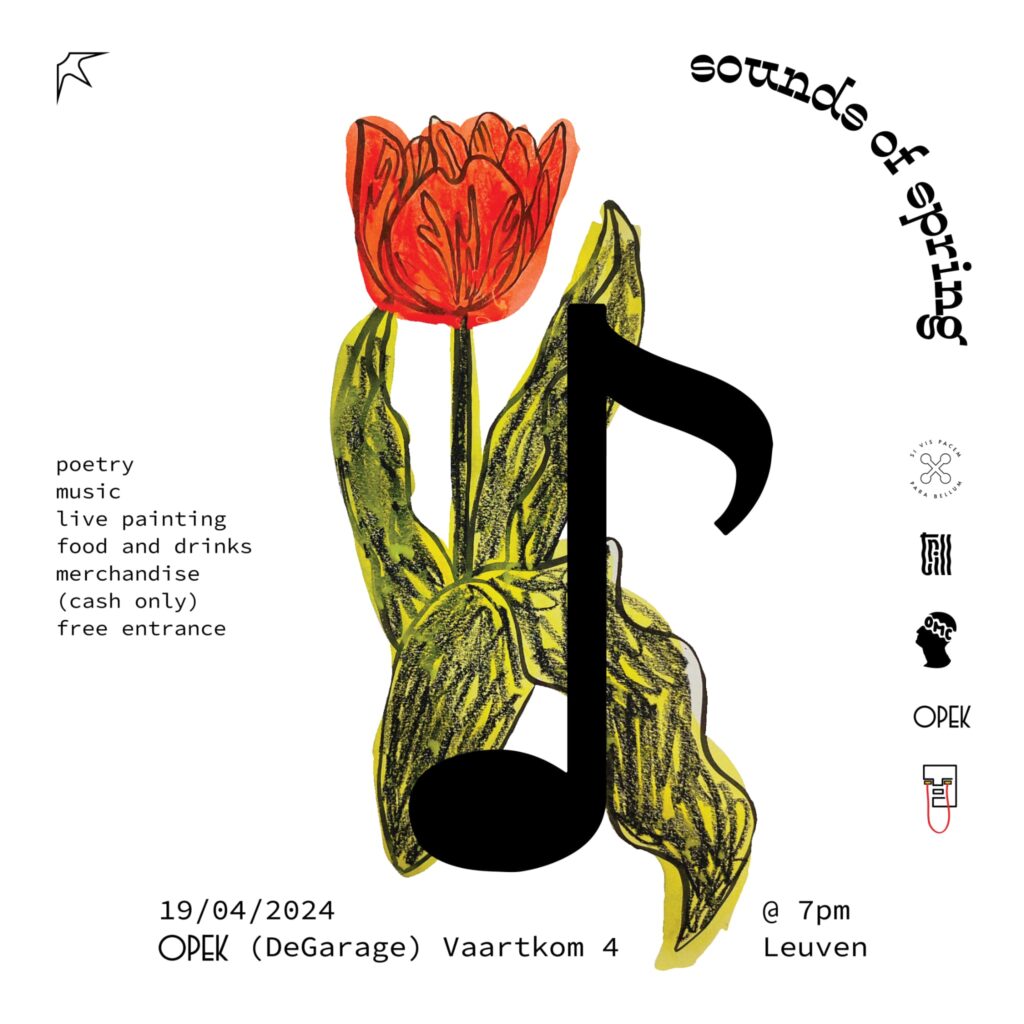 poster with the flower and informations about Arty Party