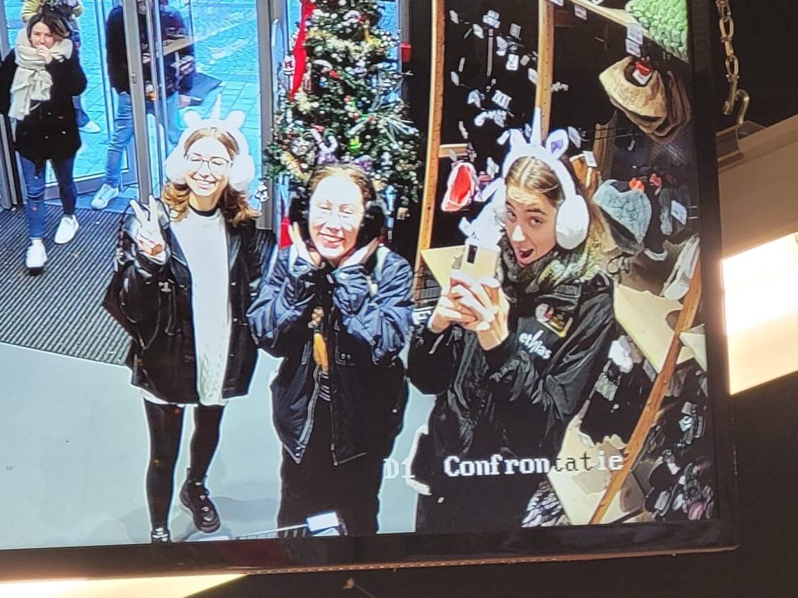 girls in security footage